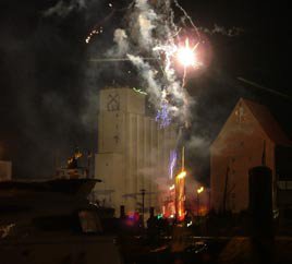 Feuerwerk beim Hafenfest in Heiligenhafen